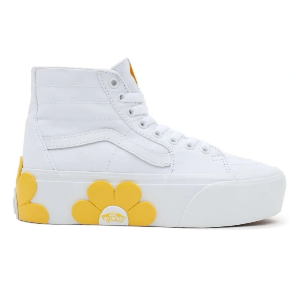 Vans SK8-Hi Tapered Stackform OSF Platform Sneakers Yellow Daisy W 9.5/ M 8 - Picture 3 of 16